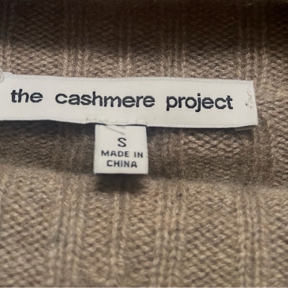 The Cashmere Project 100% Cashmere Ribbed Turtleneck Sweater – Size Small - Picture 3 of 6